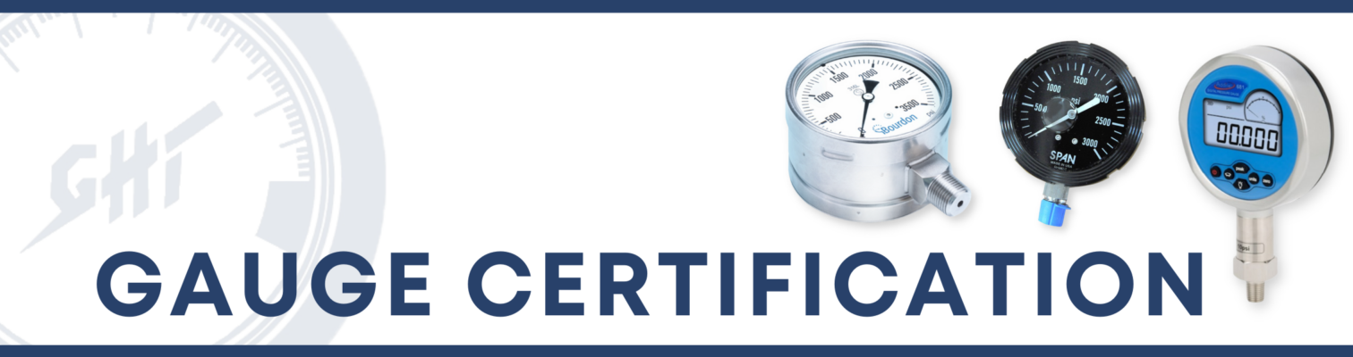 Pressure deals gauge certification